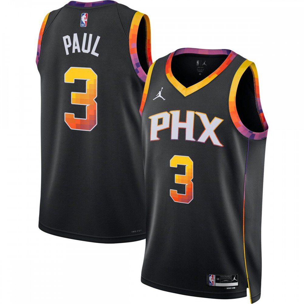 Chris Paul Phoenix Suns Jordan Brand 2022/23 Statement Edition Swingman Jersey - Black-Pro Kit Vault | Brand New 26/27 Sports Jerseys